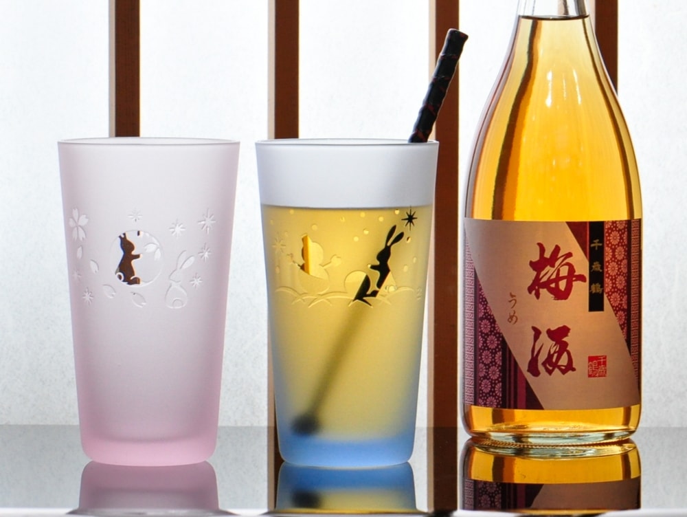 耐熱性月見うさぎ タンブラー | 北一硝子 まごころお届け便